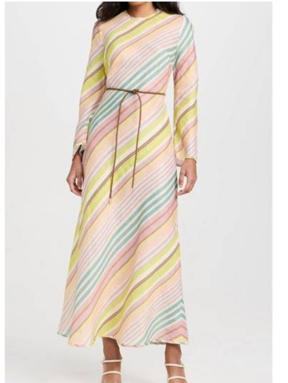 Zimmerman Holiday Bias Multi Stripe Maxi Dress